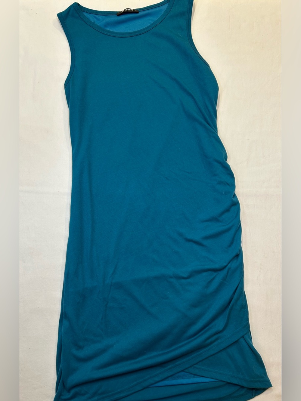 Teal Sleeveless Tank Dress